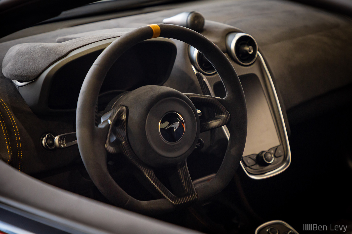 Alcantara Steering Wheel in McLaren 600LT