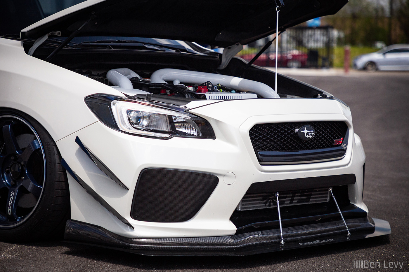 AeroFlow Front Splitter on WRX STI