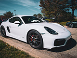 White Porsche Cayman GTS
