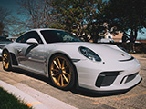 Grey 911 GT3 on Gold Wheels