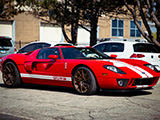 Red Ford GT at North Suburbs Cars & Coffee
