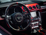 Carbon Fiber Steering Wheel in S550 Mustang