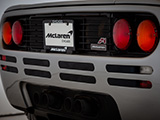 Rear Taillights on a Silver McLaren F1