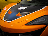 Hood Vents on an Orange McLaren 620R