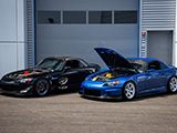 Black and Blue Honda S2000