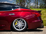 Tucked Rear Wheel on Bagged Nissan Maxima