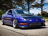 Supersonic Blue Pearl DC2 Integra with Carbon Fiber Hood