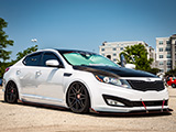 Bagged KIA Optima at North Suburbs Cars & Coffee