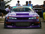 Front of Alan's Purple S14 Nissan Silvia