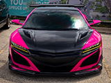 Black and Pink NC1 Acura NSX