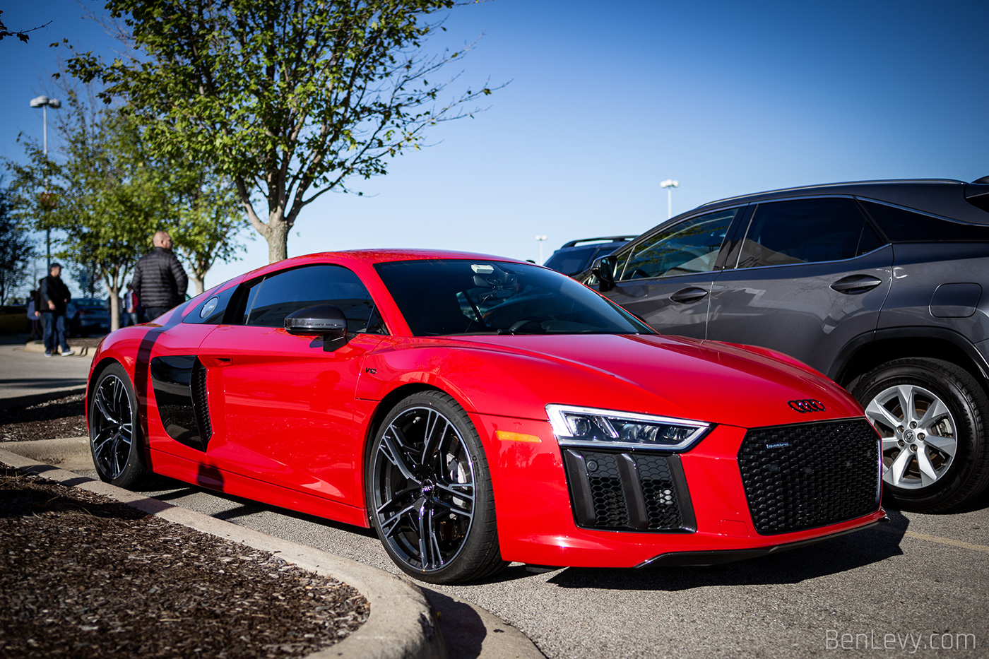 Red Audi R8 V10