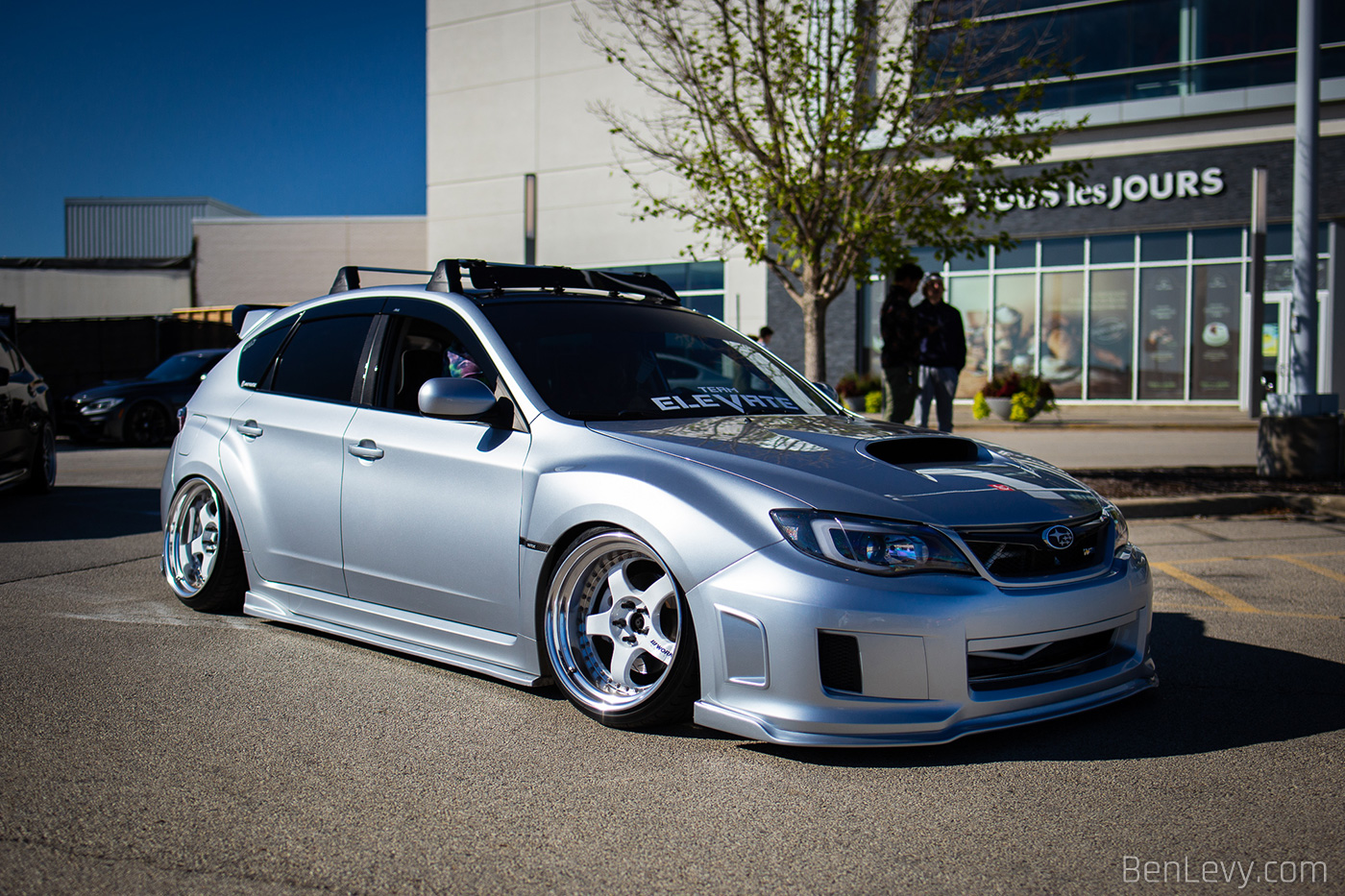 Silver Subaru WRX Hatchback at North Suburbs Cars & Coffee