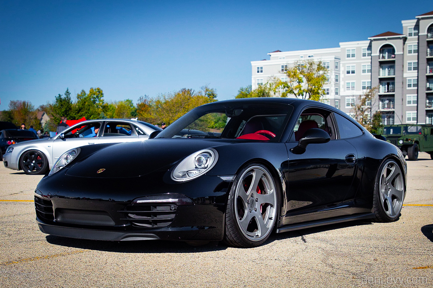 Black Porsche 911 at Cars & Coffee