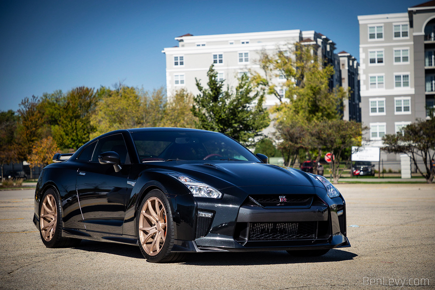 Black R35 Nissan GT-R at North Suburbs Cars & Coffee