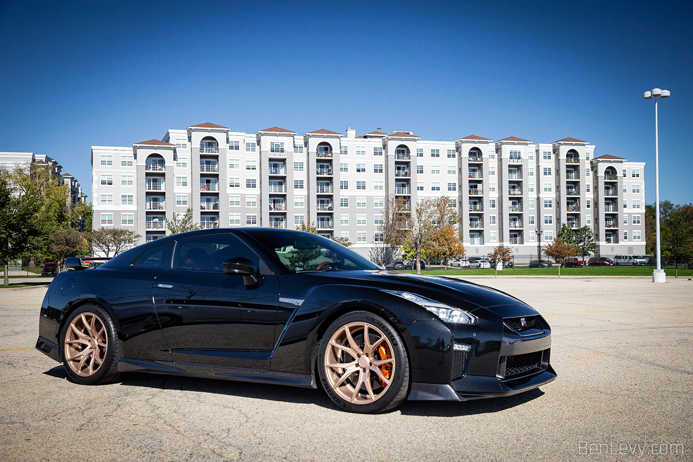 Black Nissan GT-R at Cars & Coffee in Vernon Hills