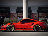 Profile of an Orange 991 GT3 RS