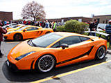 Orange Lamborghini Gallardo LP570-4 Superleggera