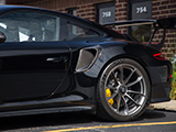 Rear Carbon Fiber Inlet on Porsche GT2 RS