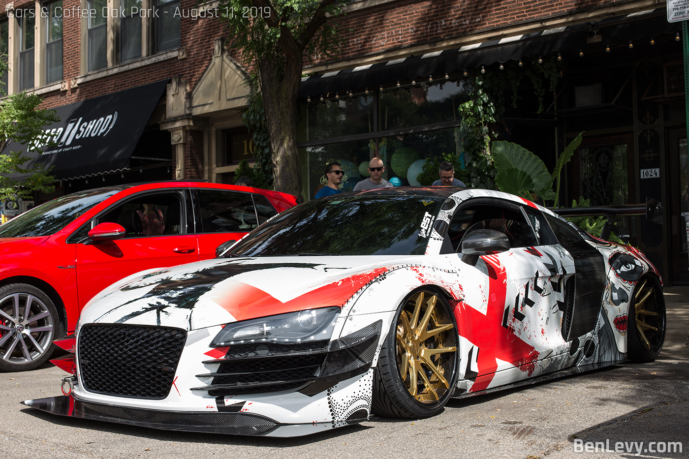 Audi R8 with wrap