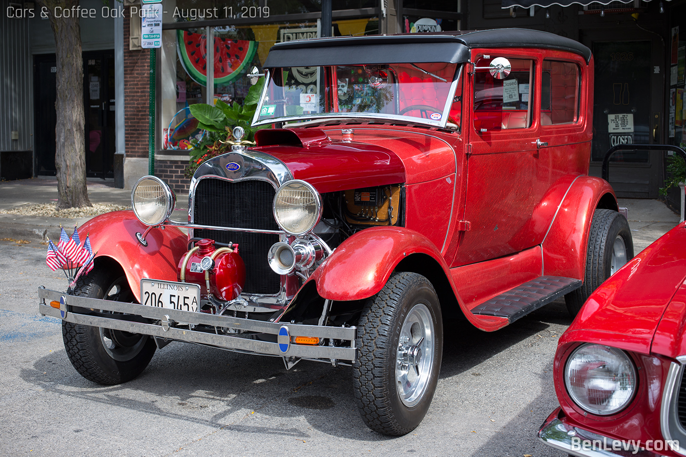 Red Vintage Ford - BenLevy.com