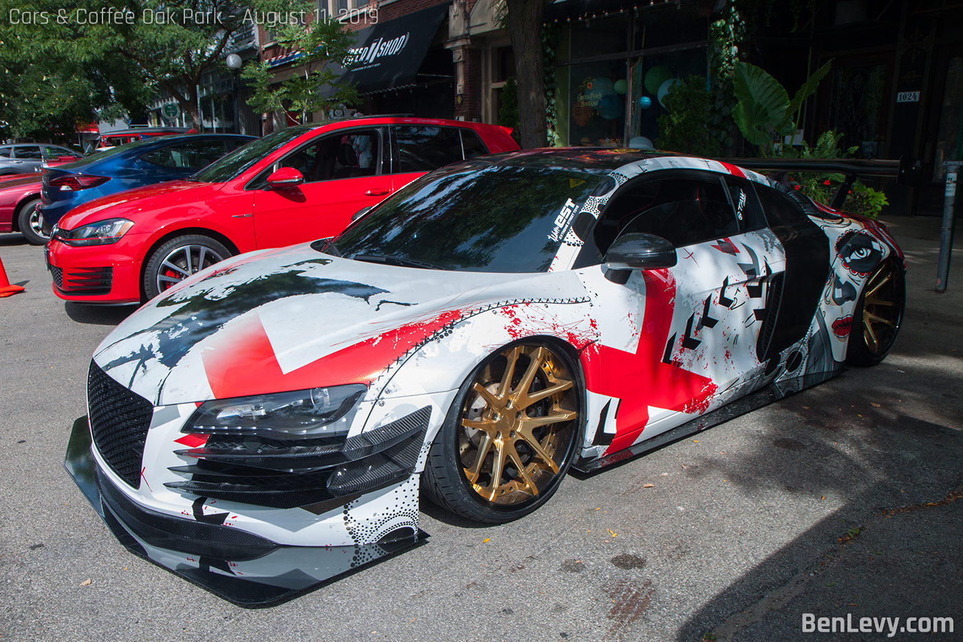 Audi R8 with graphics wrap