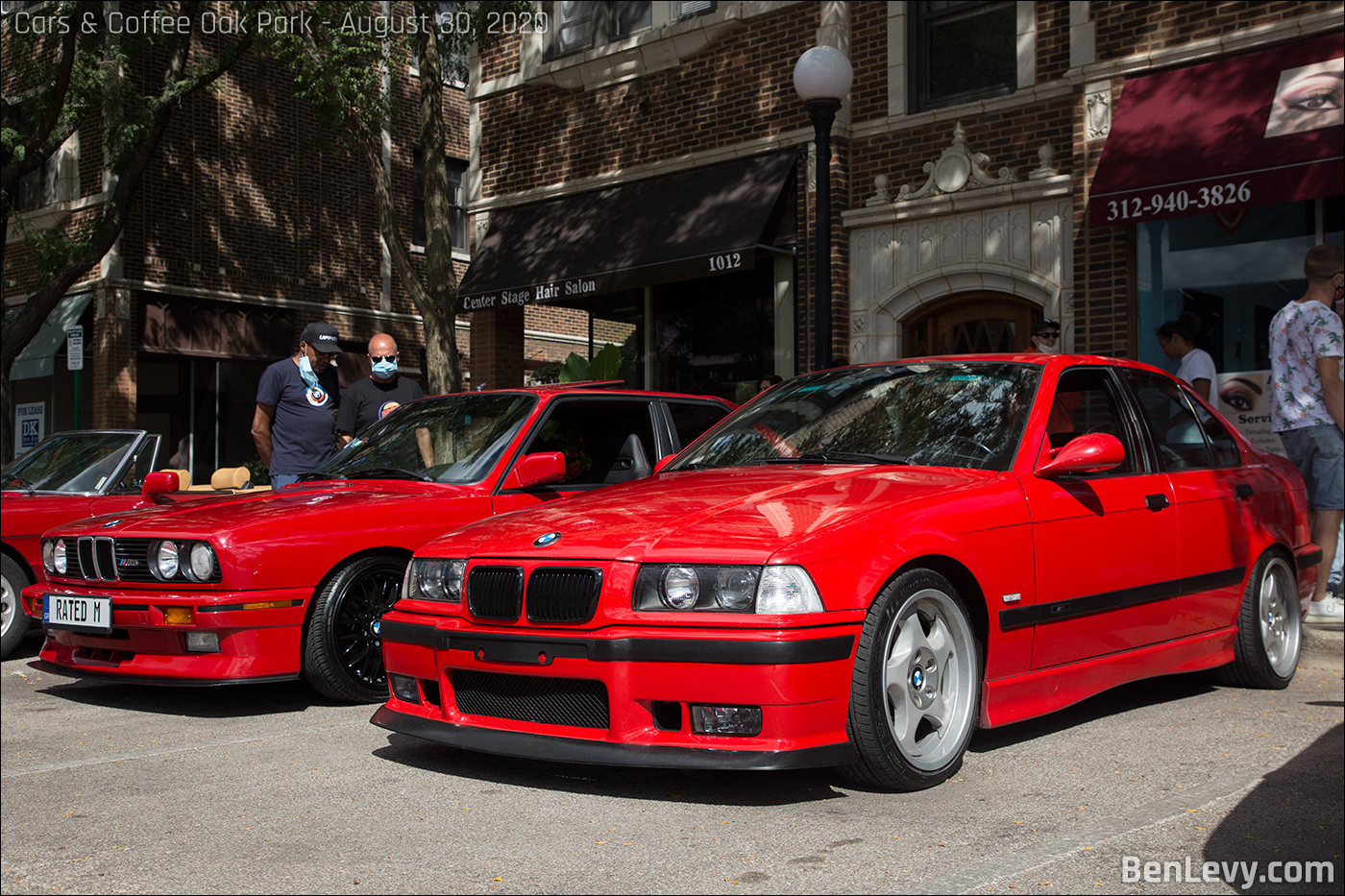 Red BMW M3s