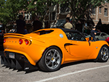 Orange Lotus Elise with Difflow Rear Diffuser