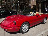 Red Alfa Romeo Spider Veloce