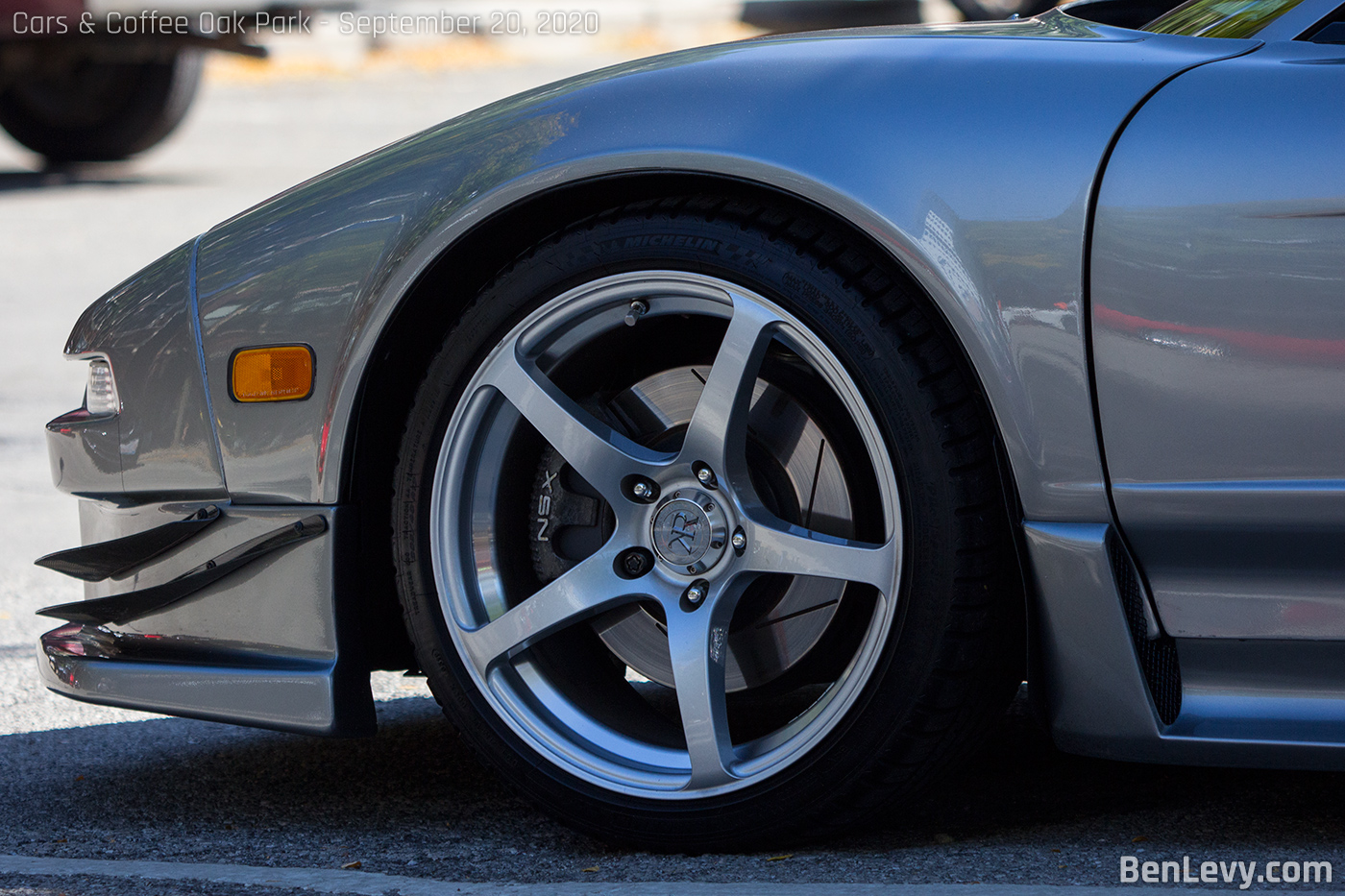 Silver NSX with Yokohama Kreuzer Series V wheels