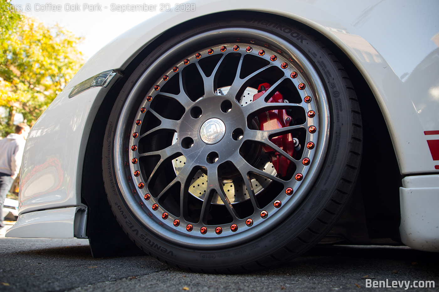 iForged Wheel on Bagged Porsche Cayman