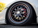 iForged Wheel on Bagged Porsche Cayman