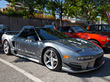 Silver Acura NSX with Full Bodykit