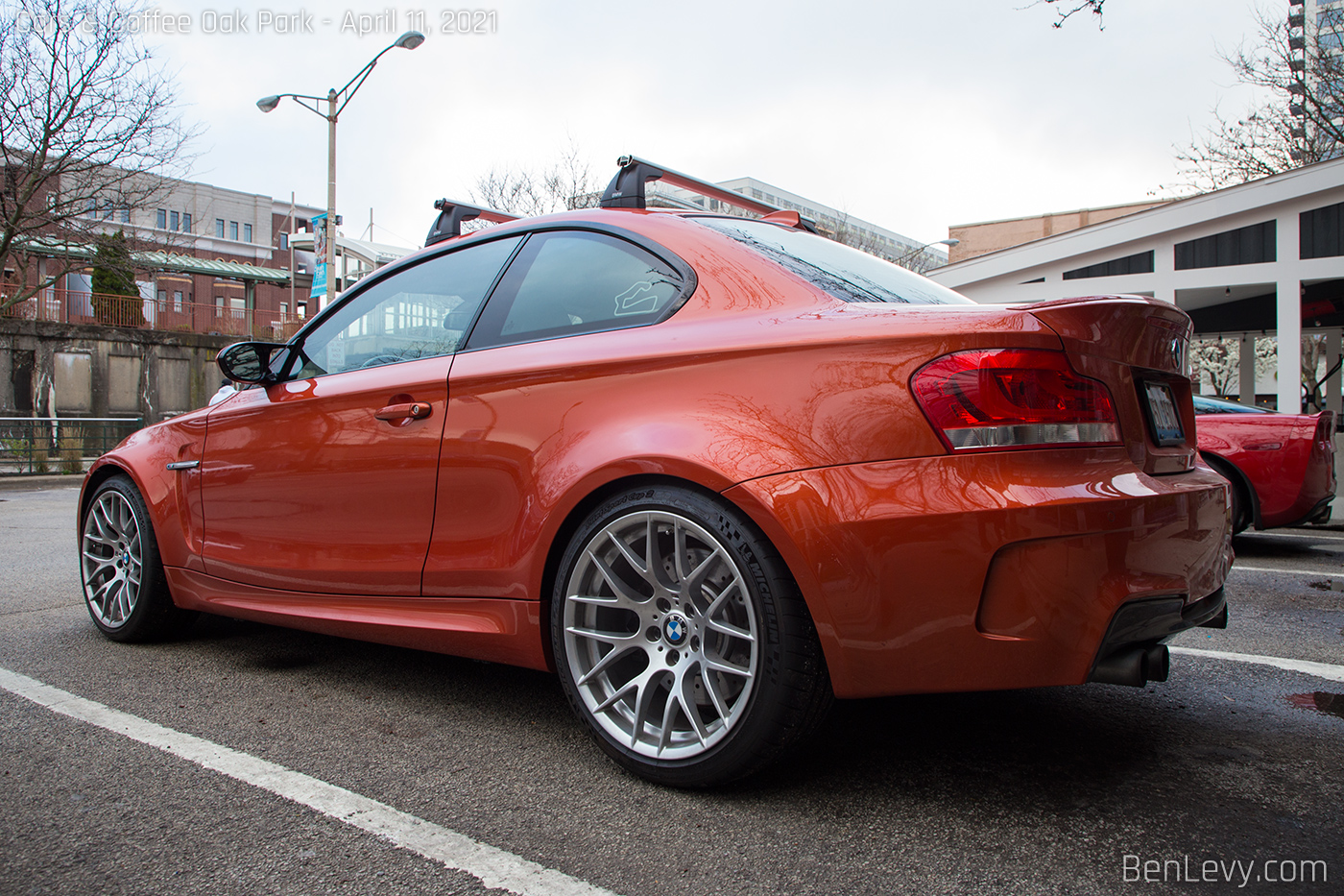 Orange E82 BMW 1M Coupe