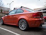 Orange E82 BMW 1M Coupe