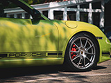 Porsche Decal on the Door of a Cayman R