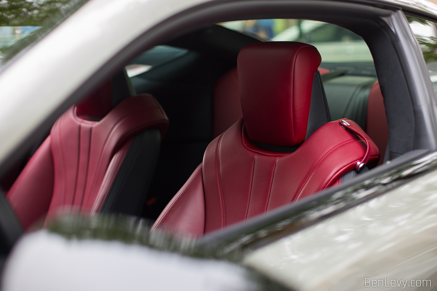 Lexus LC500 Seats with Red Leather