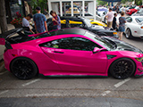 NSX with Pink Wrap