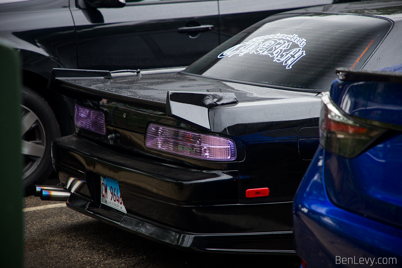 Trunk Spoiler on Black 240SX coupe