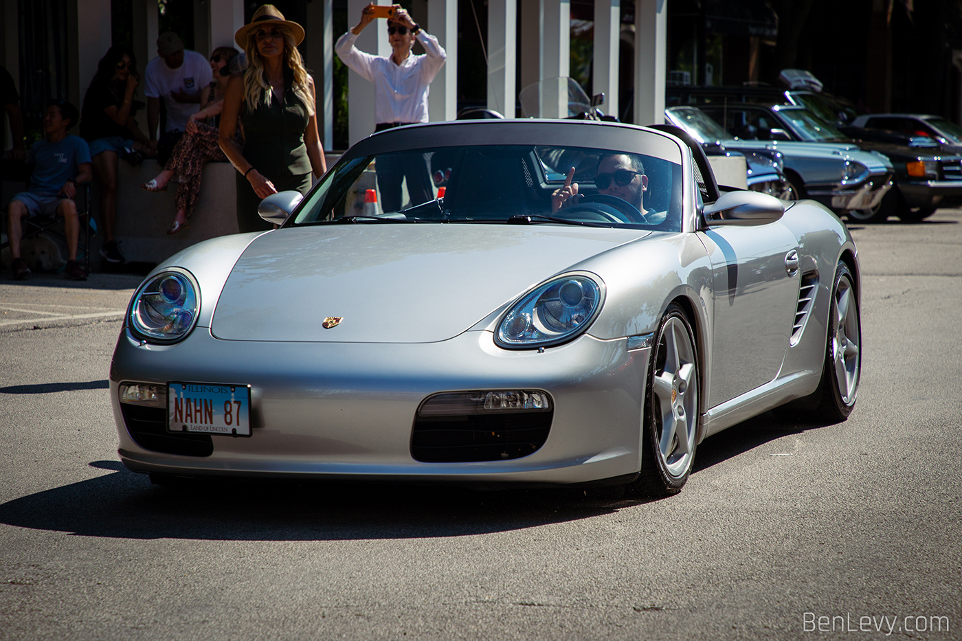 Silver Porsche Boxster