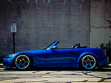 Sleek Blue Honda S2000