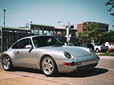 Silver Porsche 911 (993)