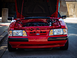 Fox body Mustang with Coyote swap at Cars & Coffee Oak Park