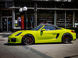 Neon Green Porsche 987 Spyder