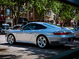 Silver Porsche 911 Carrera 4S (996)