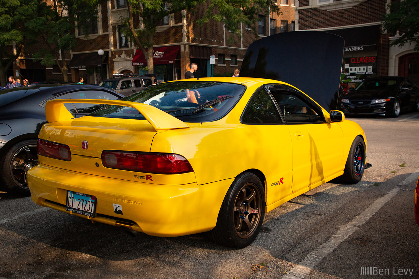 Yellow Acura Integra