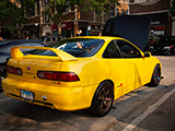 Yellow Acura Integra