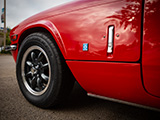 Front Fender of Red Triumph GT6 Mk3