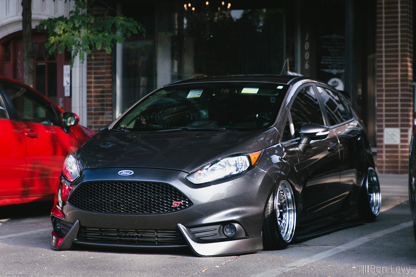 Bagged Ford Fiesta ST in Grey