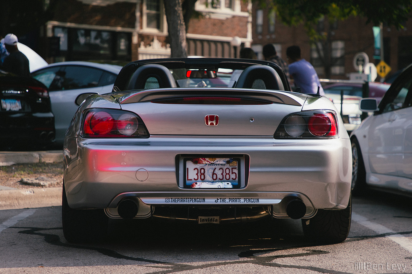 Rear of Honda S2000 with Invidia Exhaust