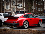 Red Porsche 911 in Oak Park